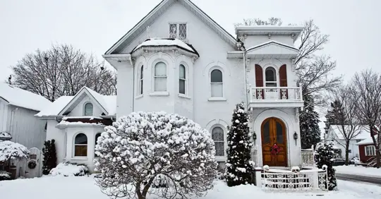 home in the winter